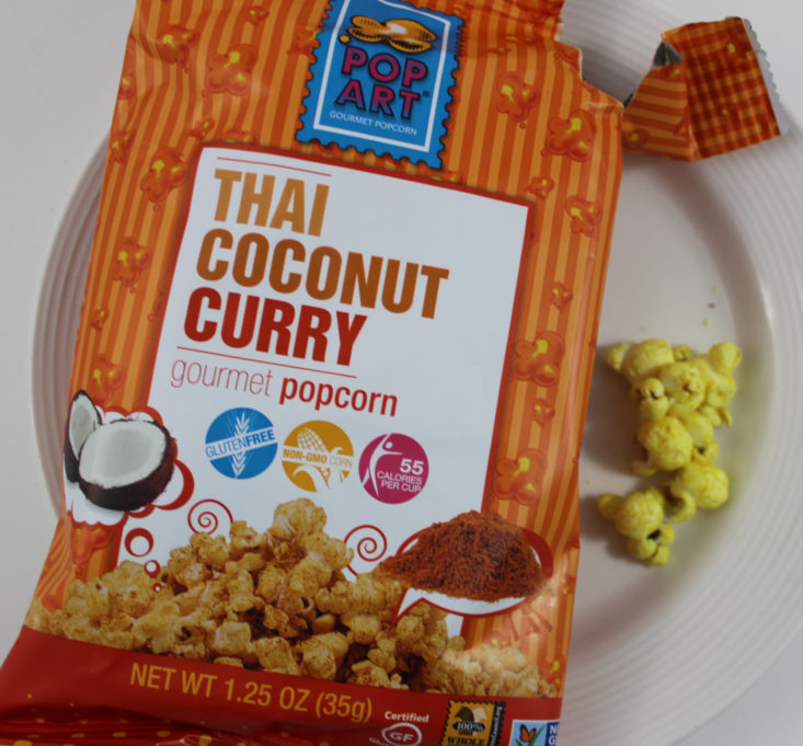 Pop Art Thai Coconut Curry Gourmet Popcorn