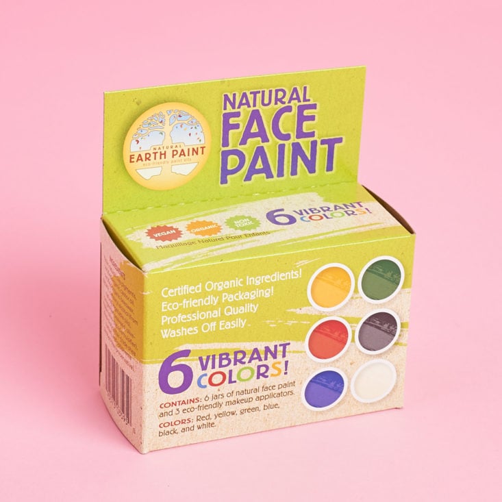 These primary-colored face paints are non-toxic and vegan!