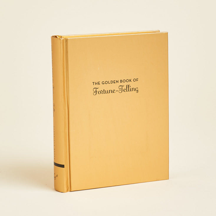 metallic gold fortune telling book