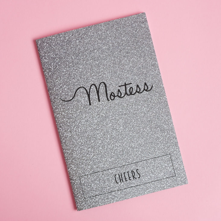 Mostess "cheers" booklet with items and tips for holiday hosting
