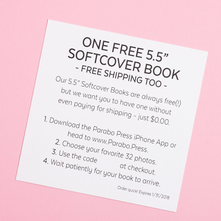 Free Softcover Book Coupon