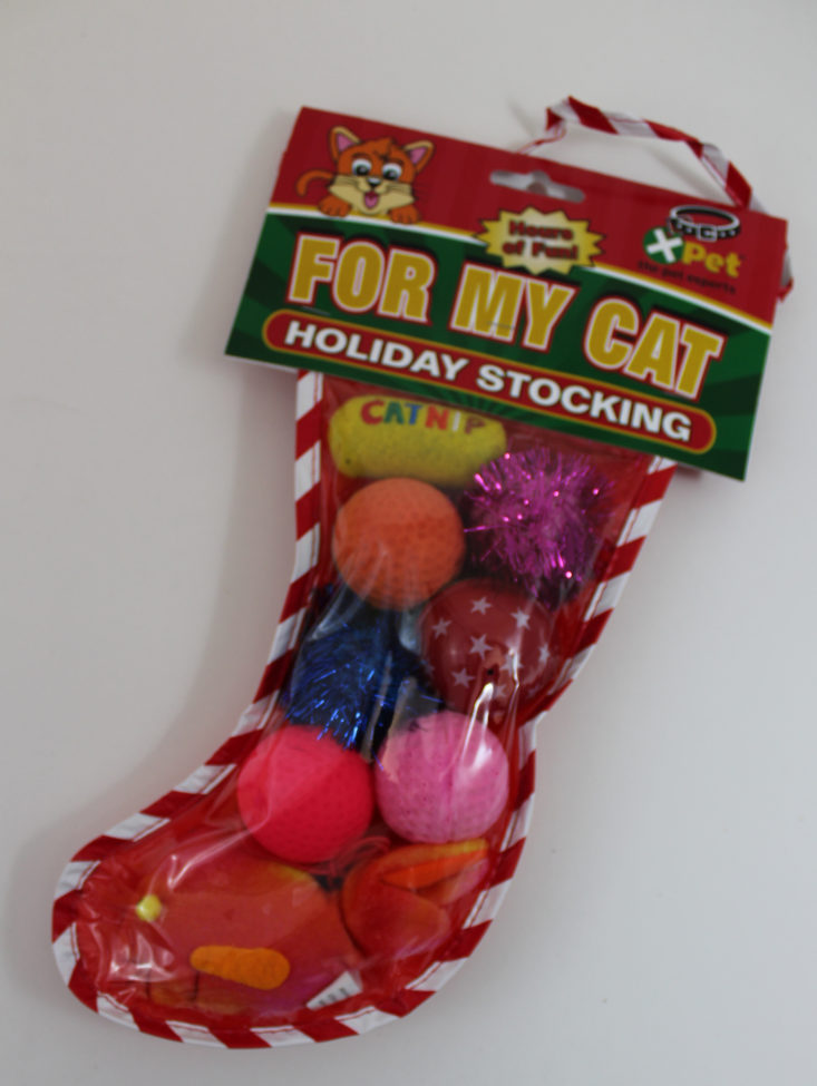 X-Pet Holiday Stocking with 8 Toys 