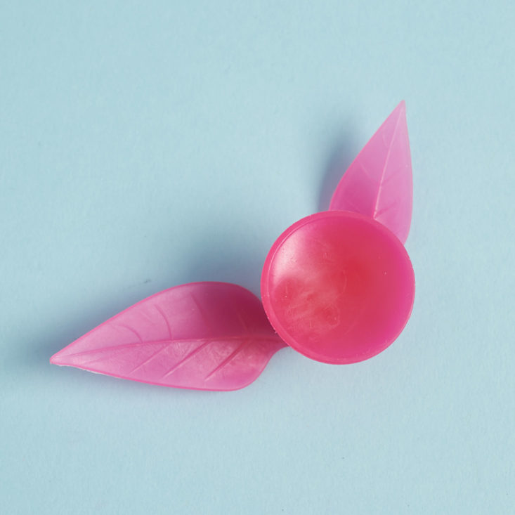 pink razor holder from suction cup side