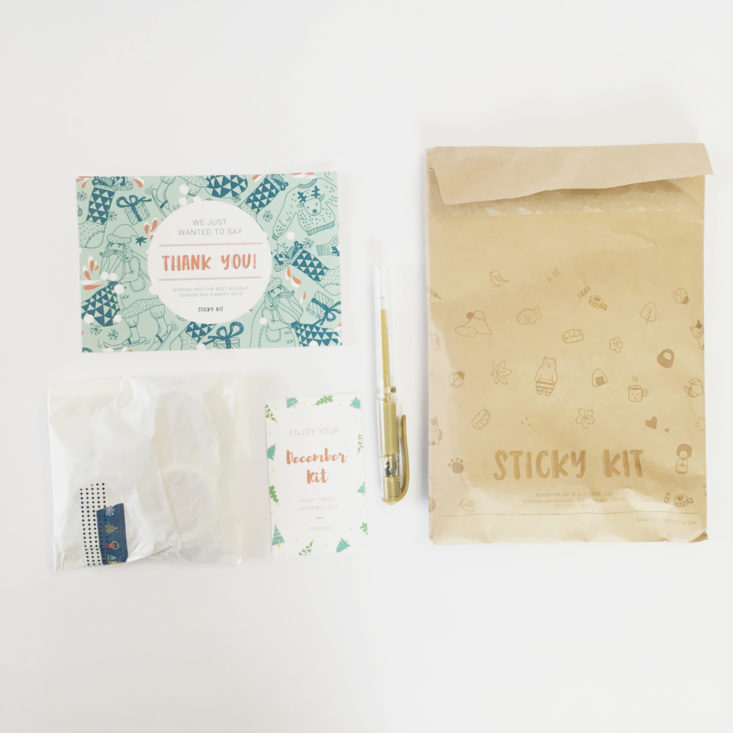Sticky Kit Washi Tape December 2017