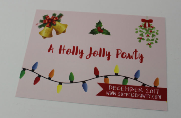 Surprise Pawty December 2017 Booklet Front
