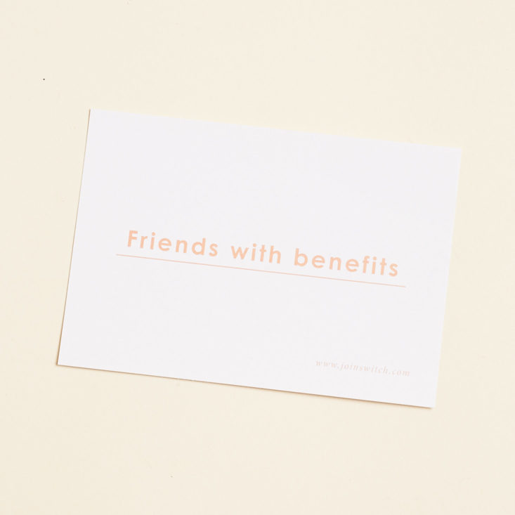 pink type switch info card