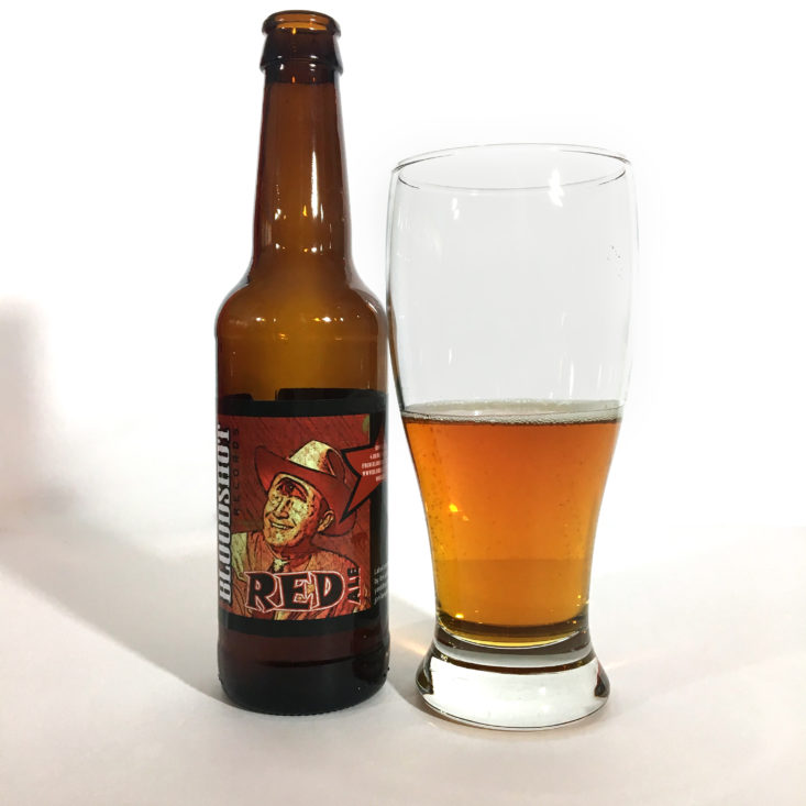 The Microbrewed Beer of the Month Club November 2017 - Bloodshot Red Ale Glass