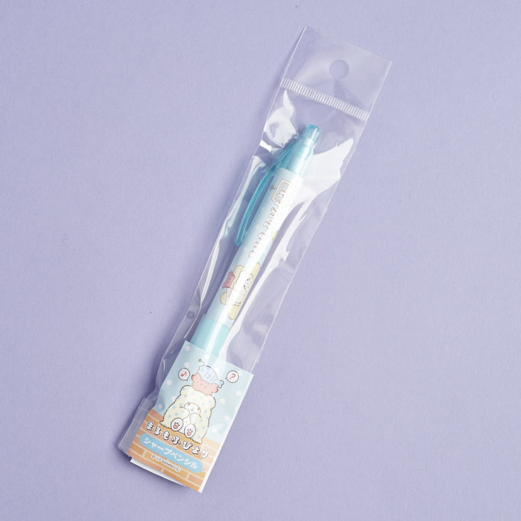 Blue Marumofubiyori Moppu Mechanical Pencil in package