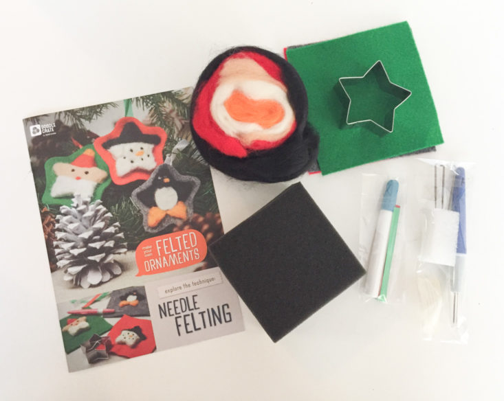 doodle crate felted ornaments holiday 2017 review