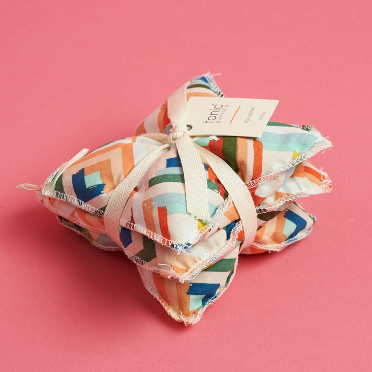 three pack of sachets tied with ribbon