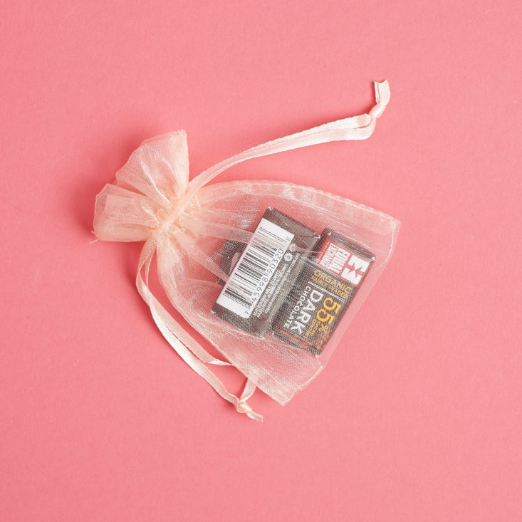 drawstring bag of chocolates