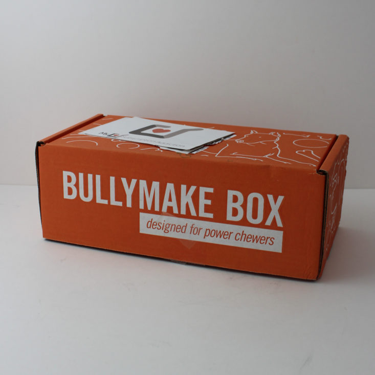 Bullymake Box January 2018 Box closed