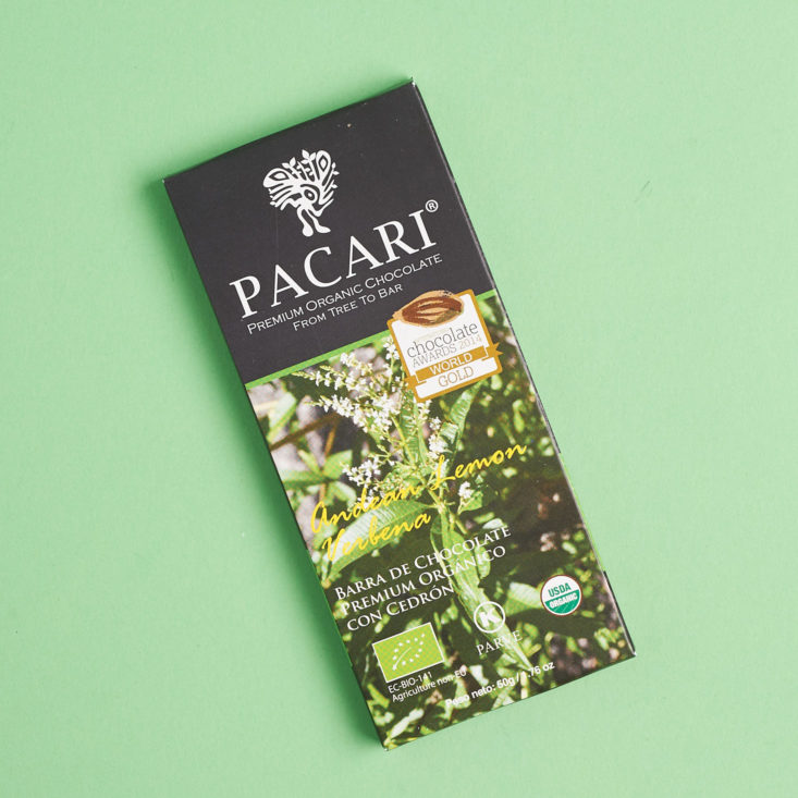 pacari chocolate bar green label