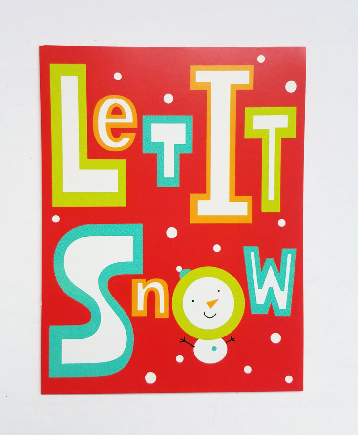 Let It Snow greeting card