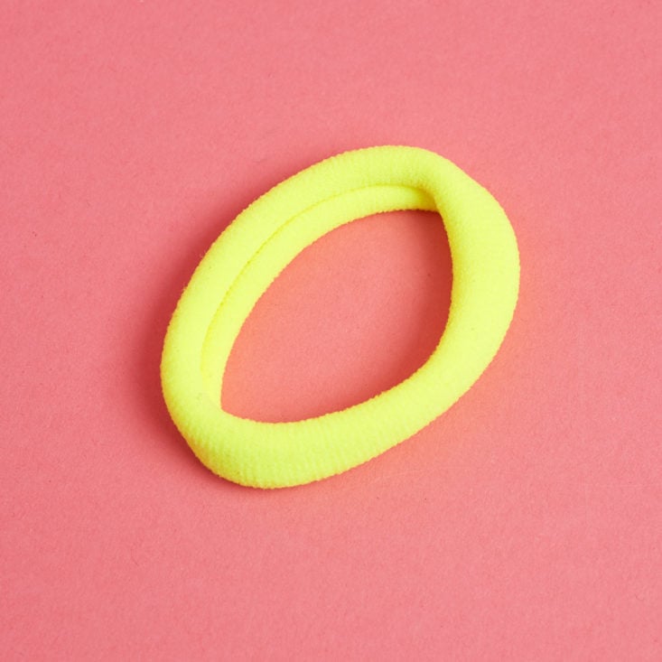 neon yellow hair tie