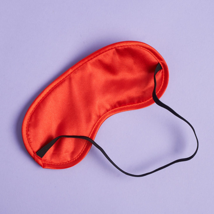 red sleep mask