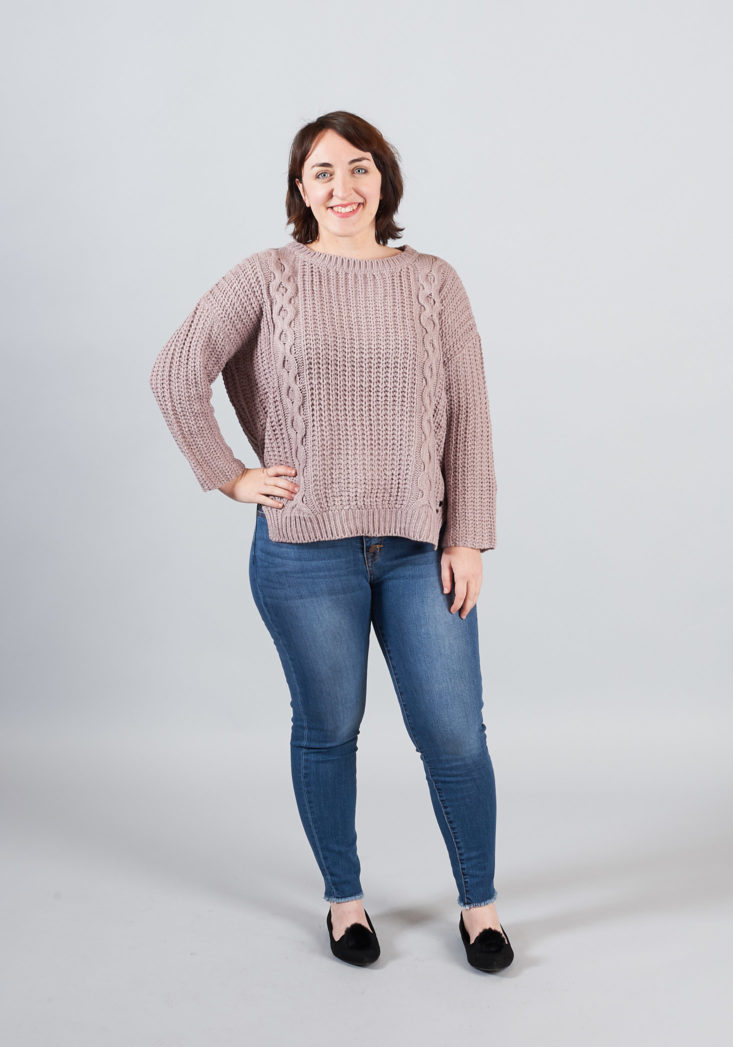 lilac sweater from goldentote