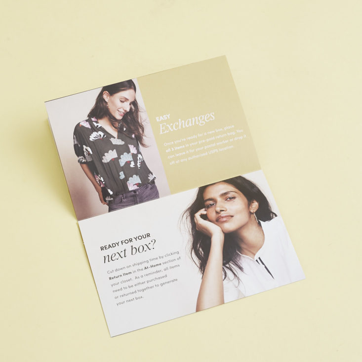 Infinite Style by Ann Taylor Box January 2018 - Information Booklet 3
