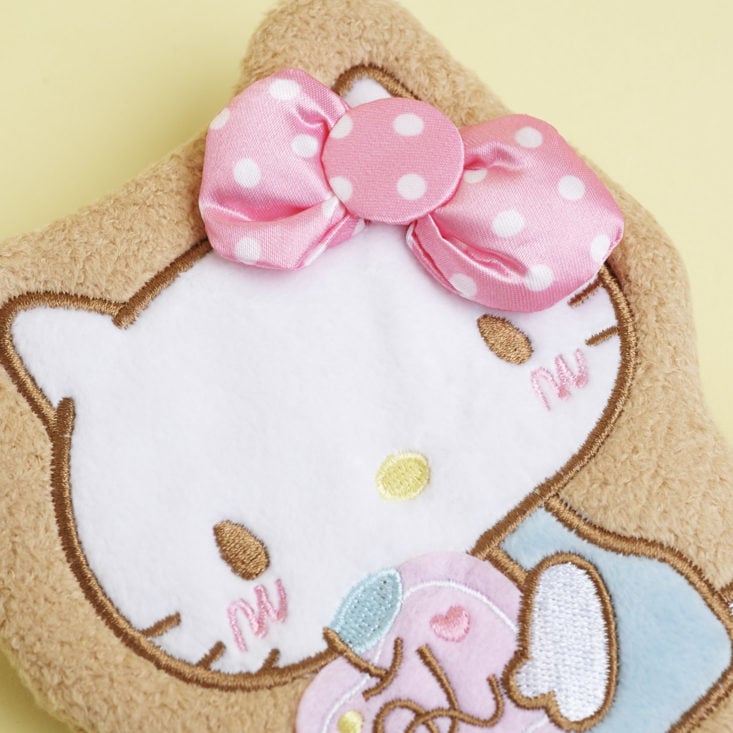 close up of Hello Kitty Cookie Plush Purse