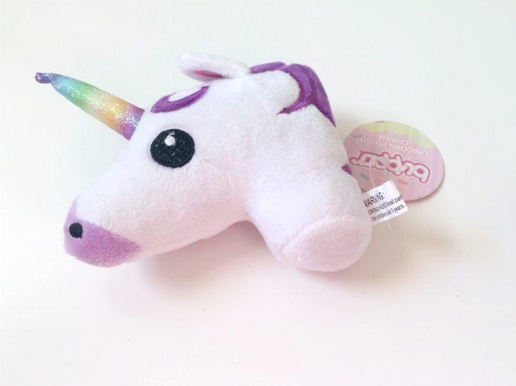 unicorn head plushi charm