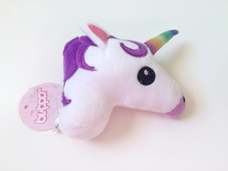 unicorn head plushi charm