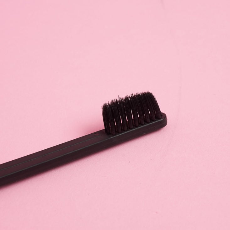 black toothbrush head