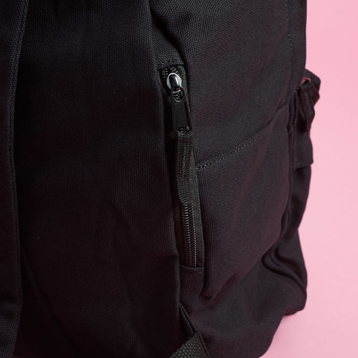 pocket on backpack