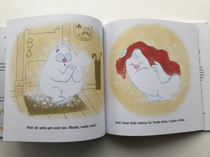 The Thing About Yetis by Vin Vogel inside book