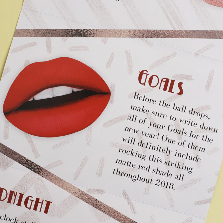 KissMe Goals liquid lipstick description card