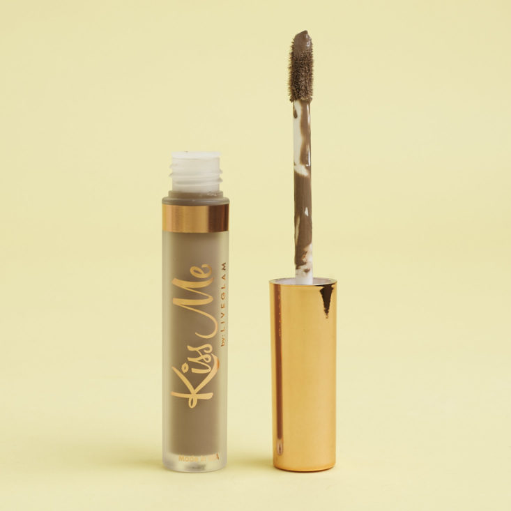 KissMe Midnight liquid lipstick with application wand