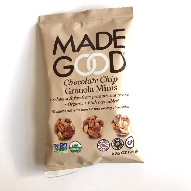 Love with Food Gluten Free Box January 2018 - MadeGood Granola Minis