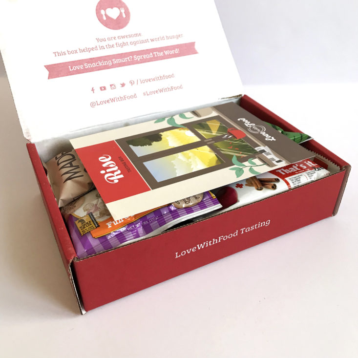 Love with Food Tasting Box January 2018 - Box Open