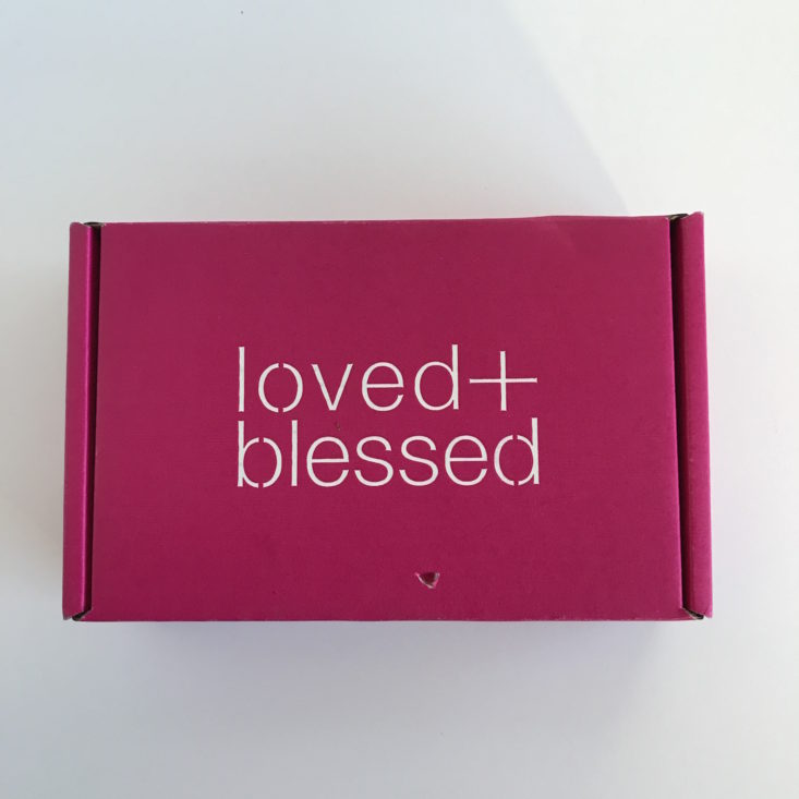 Loved and Blessed January 2018 box closed