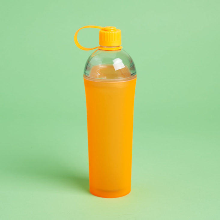 orange water bottle