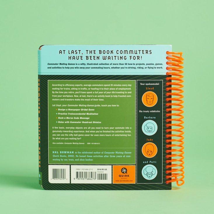 commuter games back cover