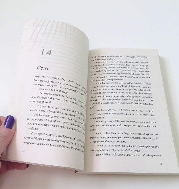 The Cage by Megan Shepherd inside book