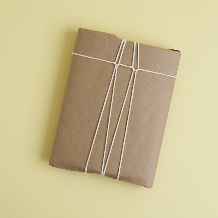 other side of twine and kraft paper wrapped STMT Kit