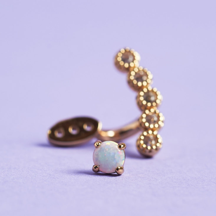 opal accented ear jacket