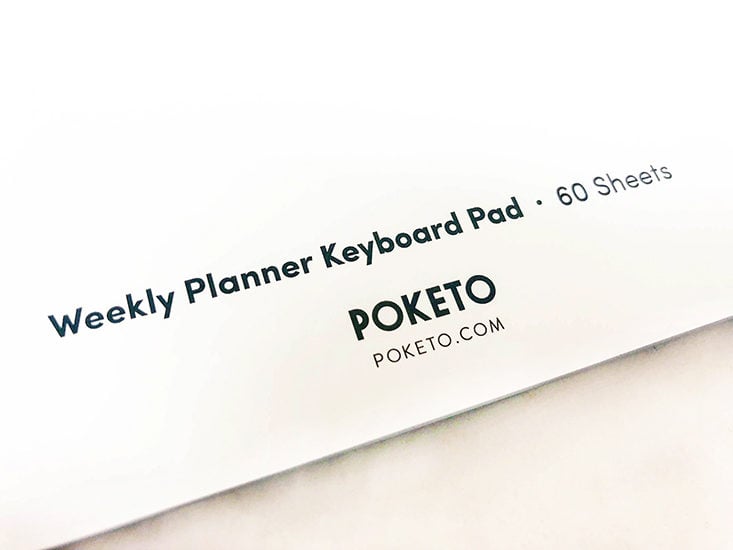 Poketo Weekly Planner Keyboard Pad in Lilac 