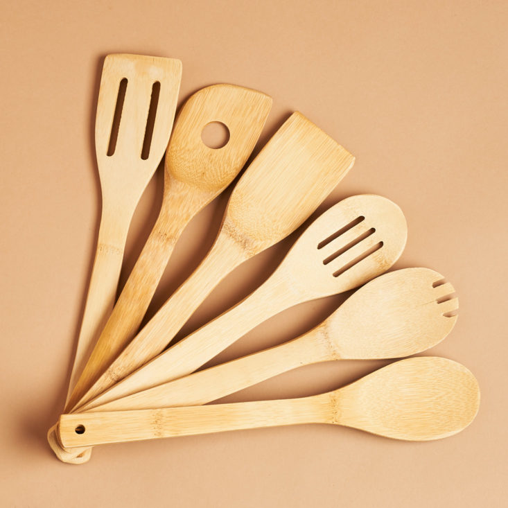 wooden utensil kit
