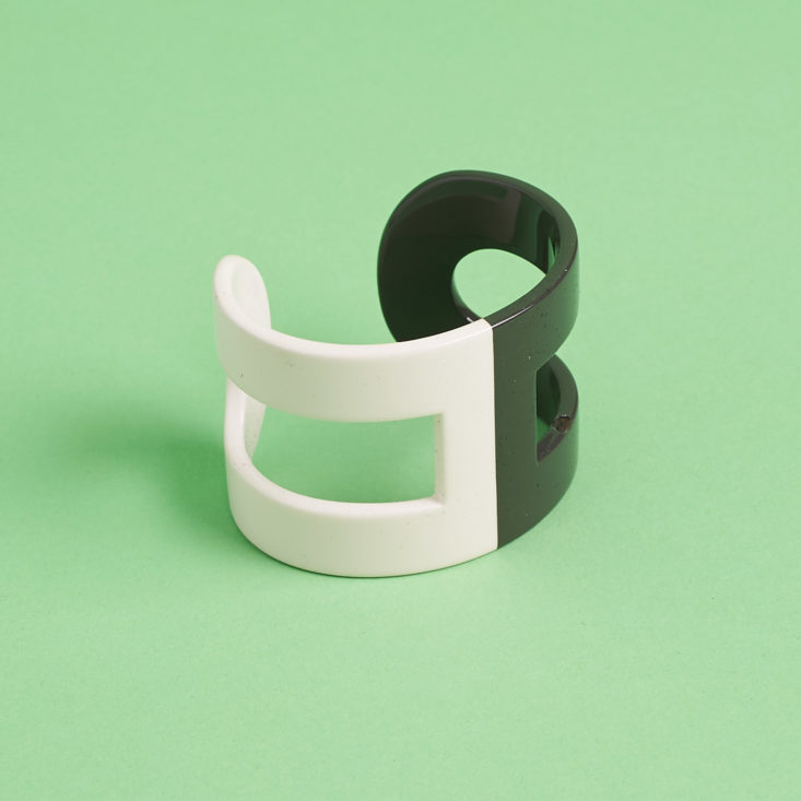 black and white cuff