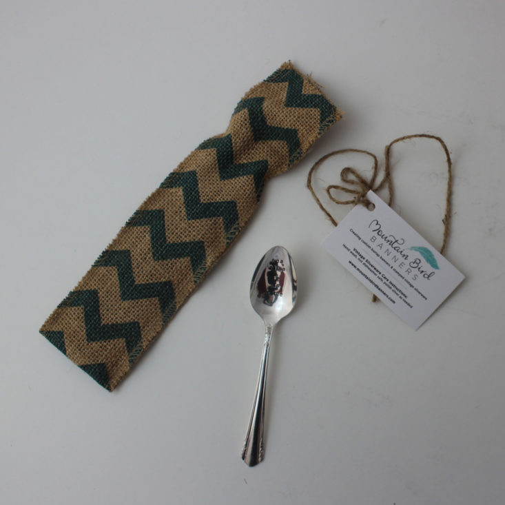 Stamped Tea Spoon from Mountain Bird Banners 