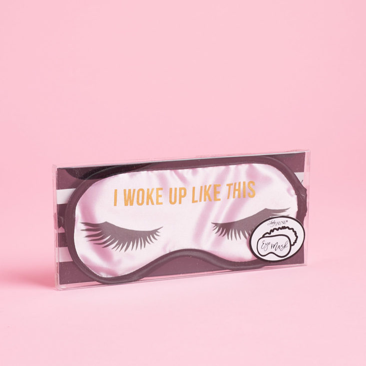 i woke up like this eye mask in package