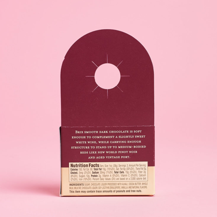 brix chocolate package