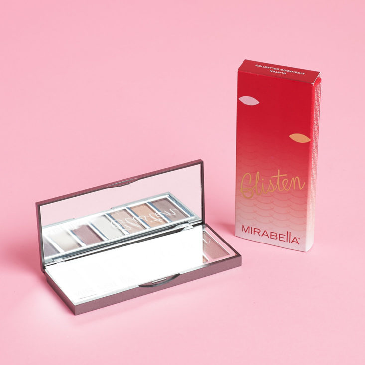 mirabella eyeshadow palette and package