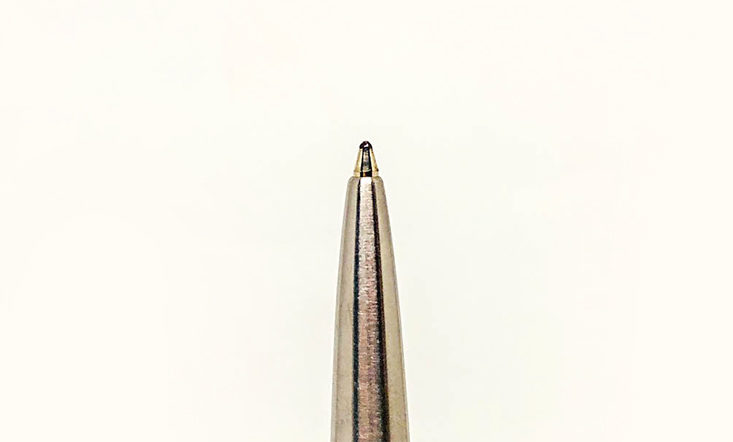 Parker Jotter pen, classic stainless steel pen tip