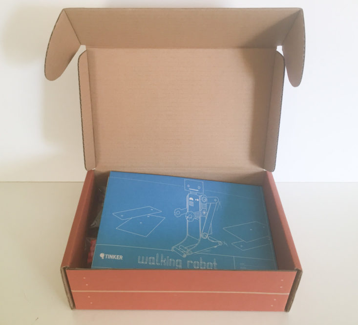 tinker crate walking robot december 2017 box inside