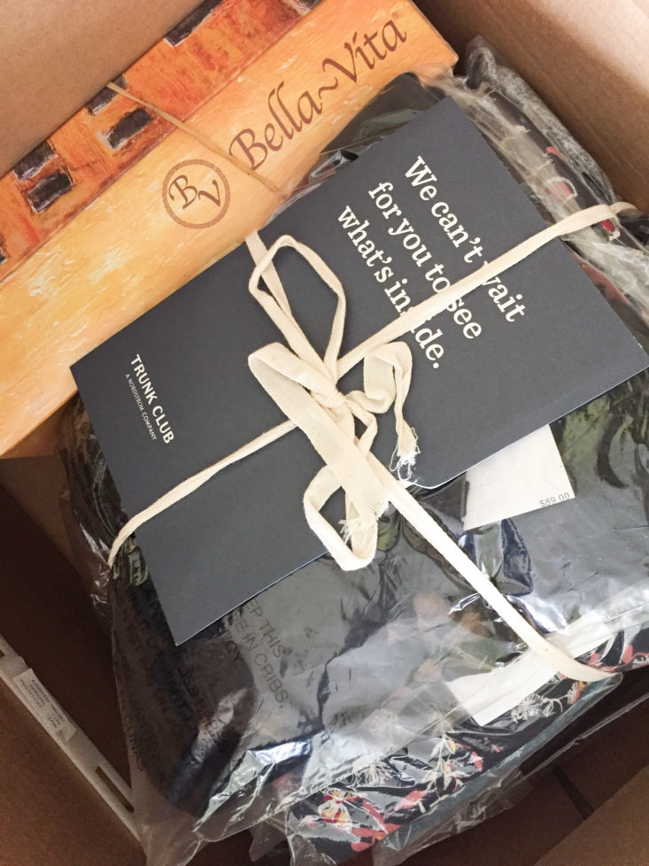 trunk club december 2017 box inside