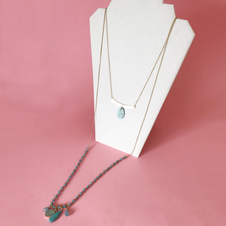 Layered Gold and Turquoise Necklace