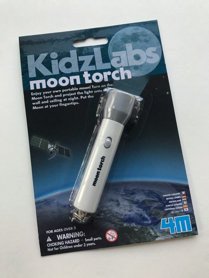 Kidz Labs Moon Torch packaged
